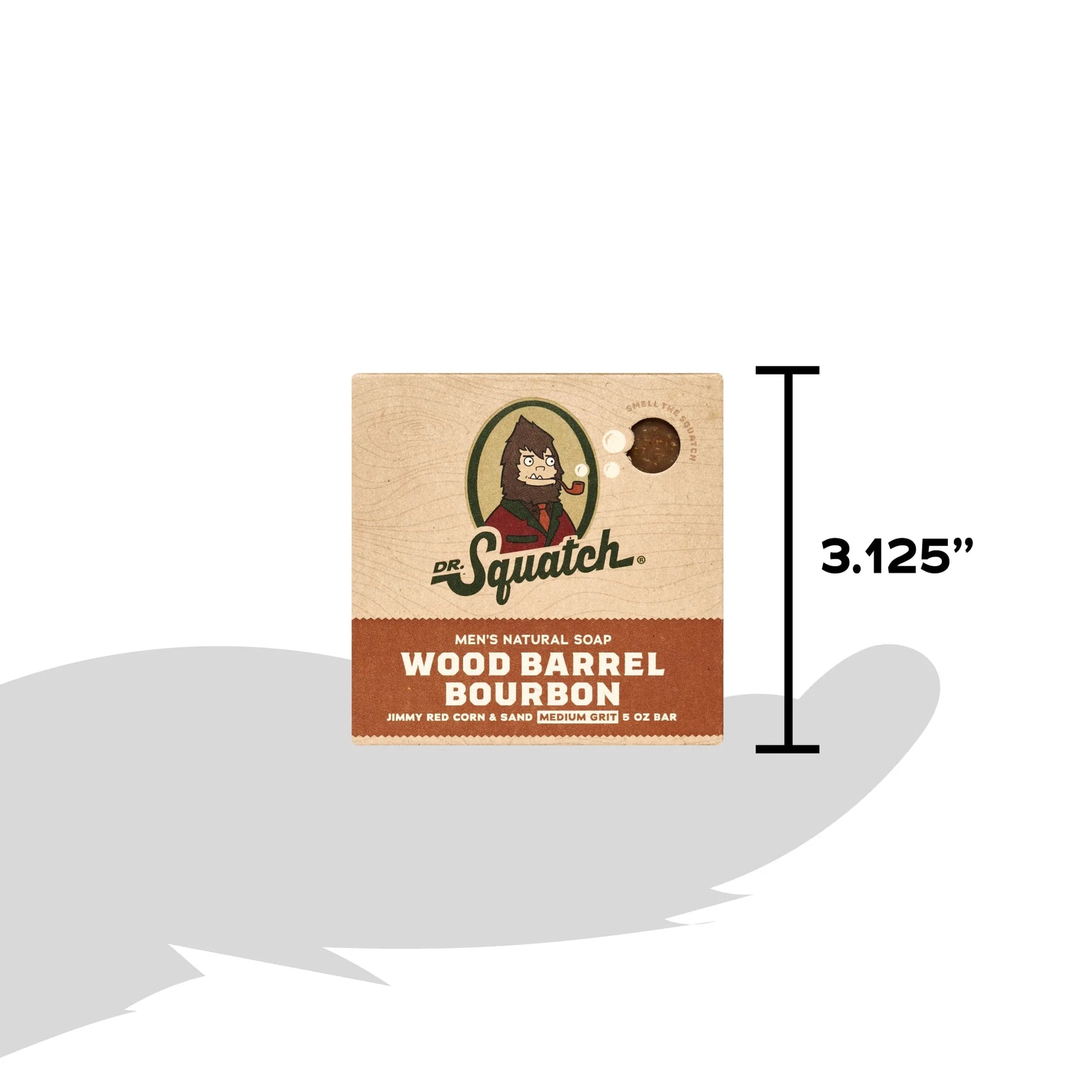 Wood Barrel Bourbon Natural Bar Soap for Men, 5 Oz