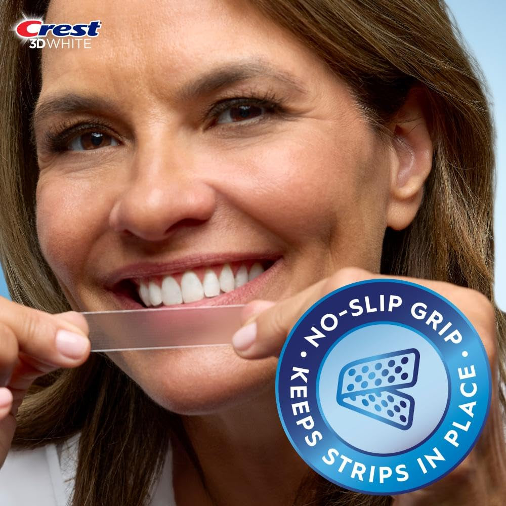 Crest 3D Whitestrips Whitening Starter Kit – Teeth Whitening Kit, 10 Treatments, Each with 1 Upper/1Lower, 20 Strips – Crest 3Dwhite Teeth Whitening Strips