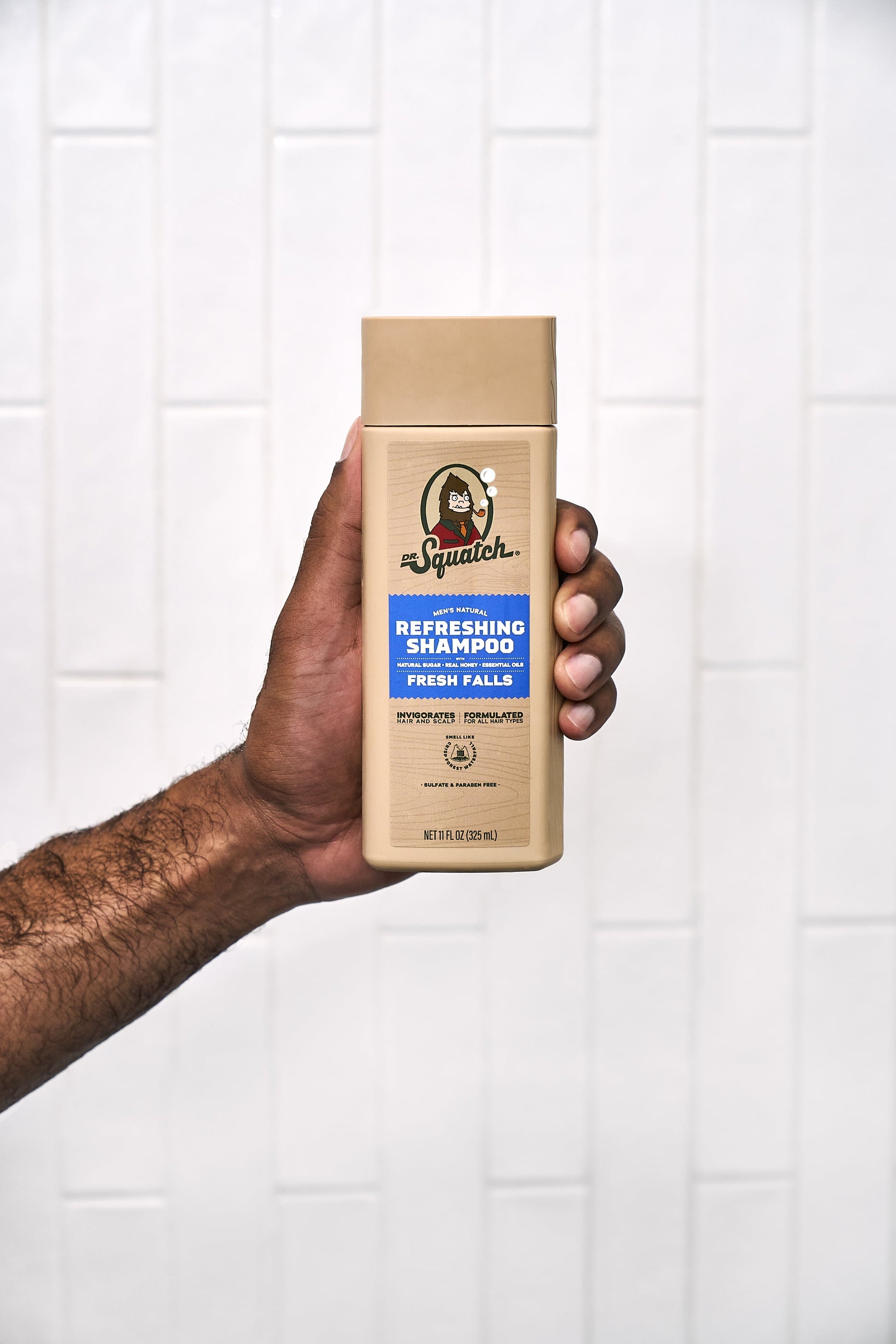 Fresh Falls Natural Hair Shampoo for Men, 11 Fl Oz