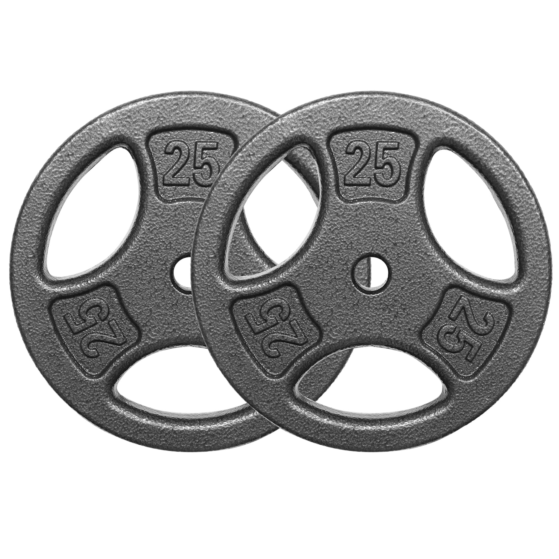 (3 Pack)  50LB Cast Iron Standard Weight Plate Set, 2X25Lb,1-Inch Holes Fit Standard Sized Bar