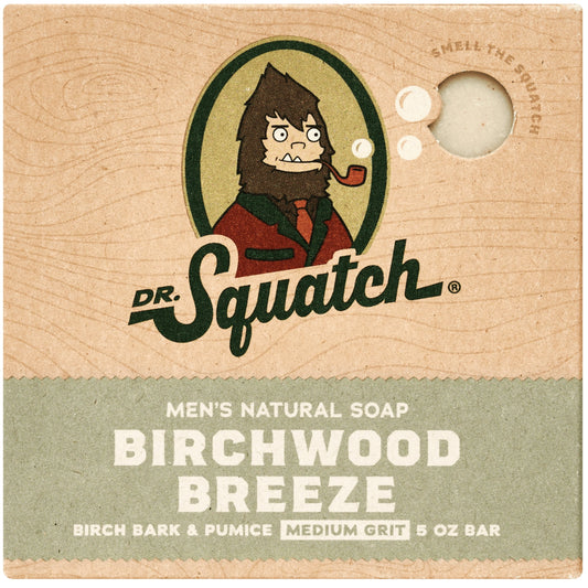 Birchwood Breeze Natural Bar Soap for Men, 5 Oz