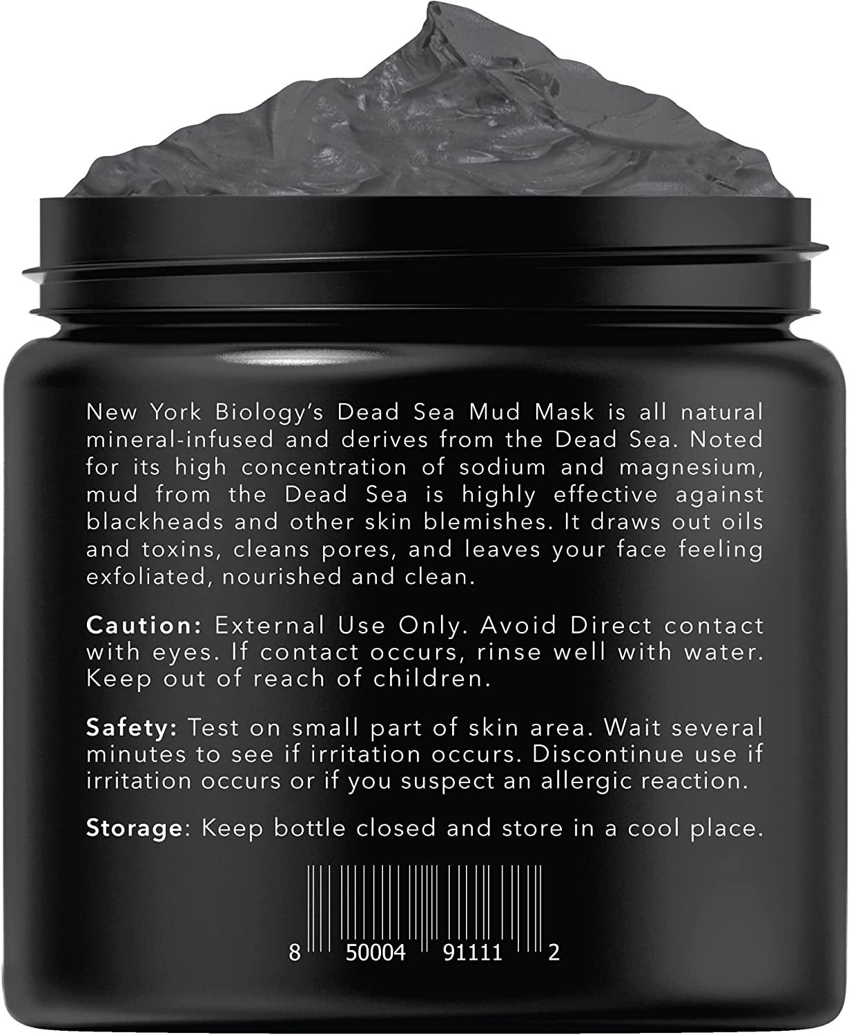 New York Biology Dead Sea Mud Mask for Face and Body | Spa Quality Pore Refiner for Oily Skin | Natural Skincare for Women & Men | Tighten Skin for a Healthier Complexion | 8.8 Oz