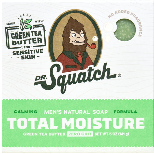 Green Tea Butter Total Moisture Natural Bar Soap for Men, 5 Oz