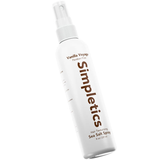 Himalayan Sea Salt Spray for Straight & Wavy Hair - All Natural, 5 Ingredient, Texturizing & Volumizing Product - Vanilla Scented - Adds Volume, Texture, Beach Look to Men & Women, 237Ml...