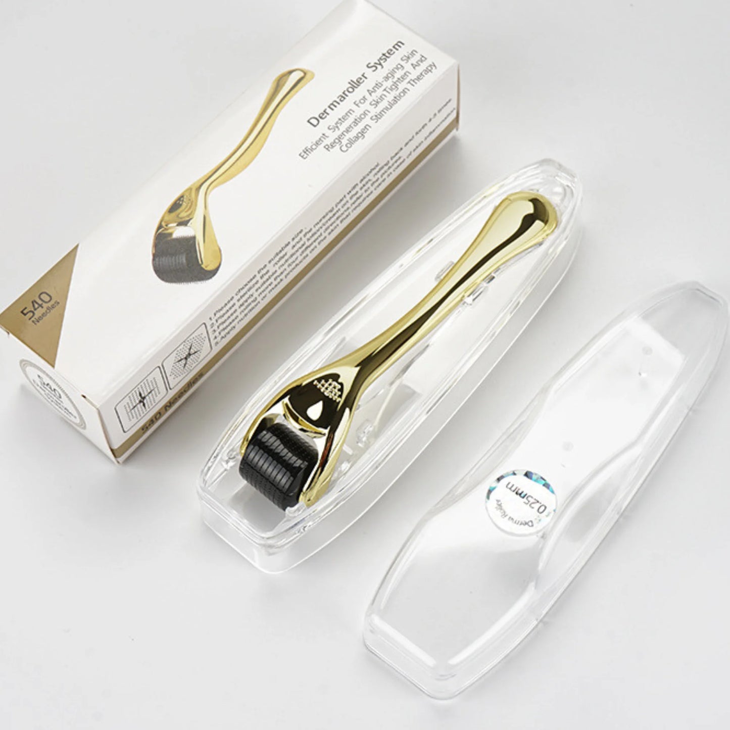 Premium 1-Piece Derma Roller for Hair Growth with Microneedling Roller for Scalp & Beard Care