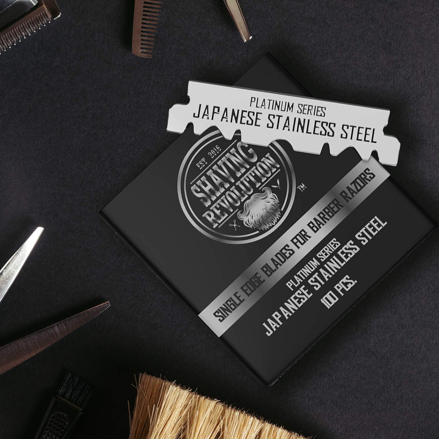 Barber Single Edge Razor Blades - 100 Count Stainless Steel
