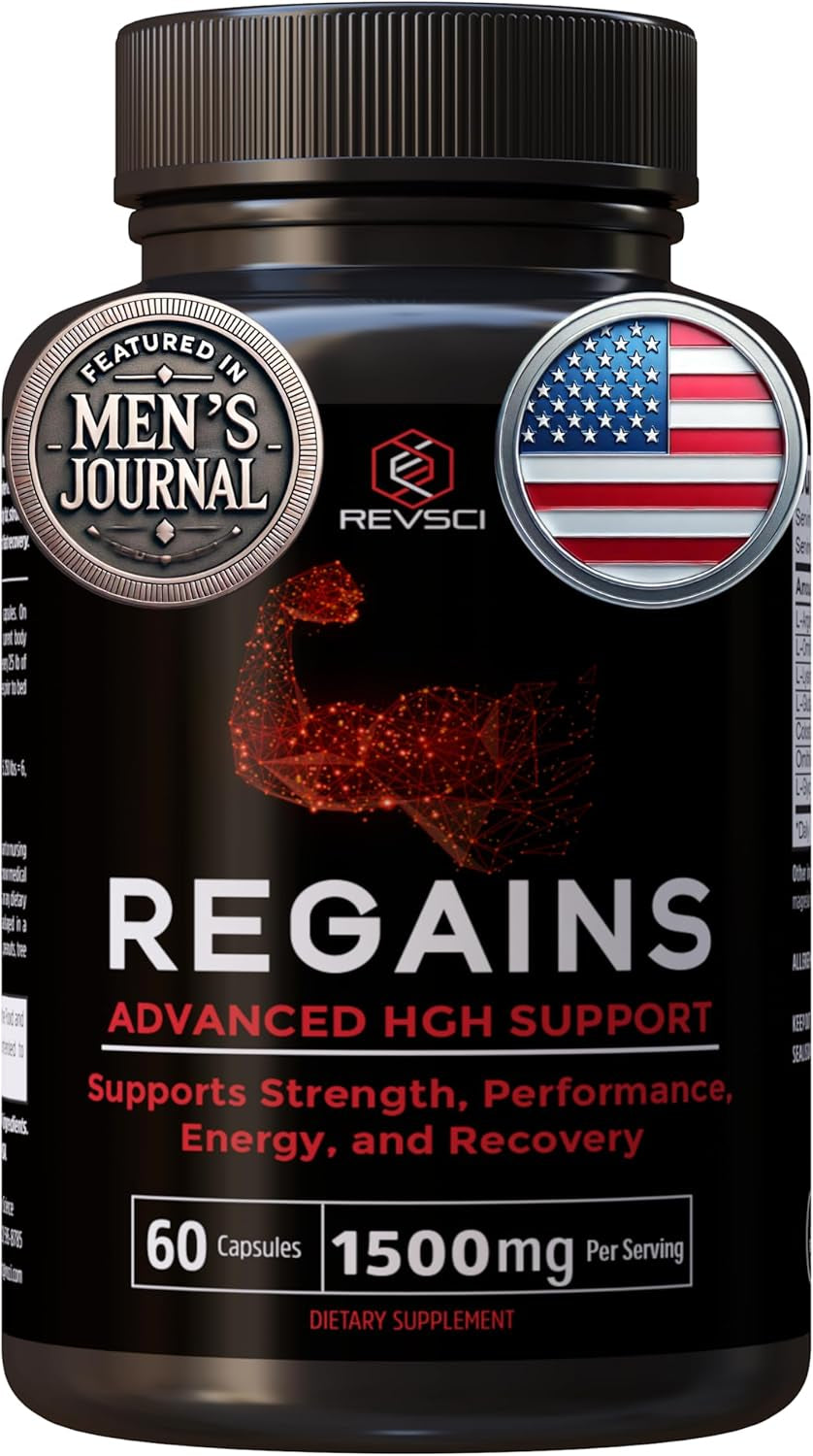 Regains HGH Supplements for Men & Women - Natural GH Boost, HGH Human Growth