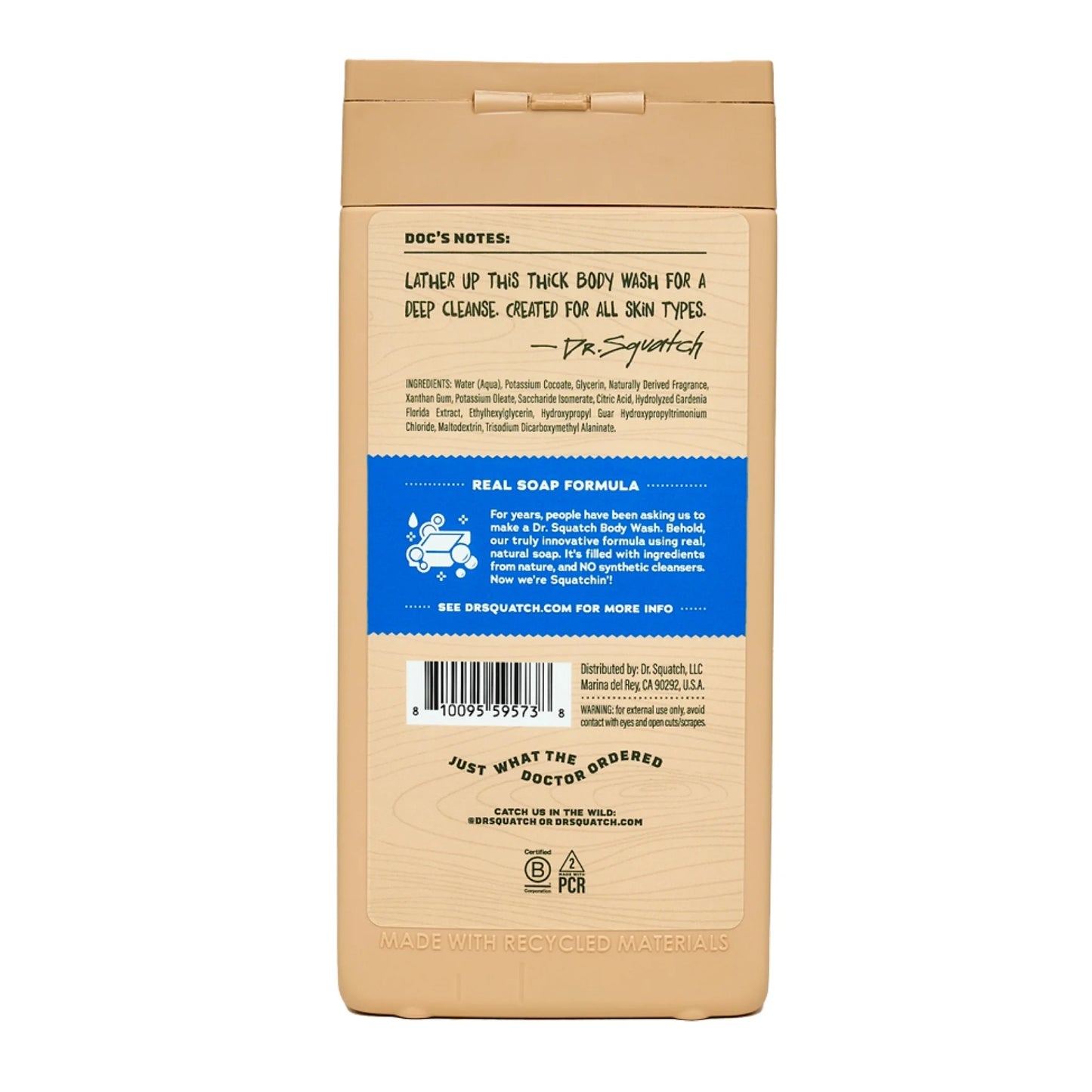 Fresh Falls Natural Body Wash for Men, 14 Fl Oz