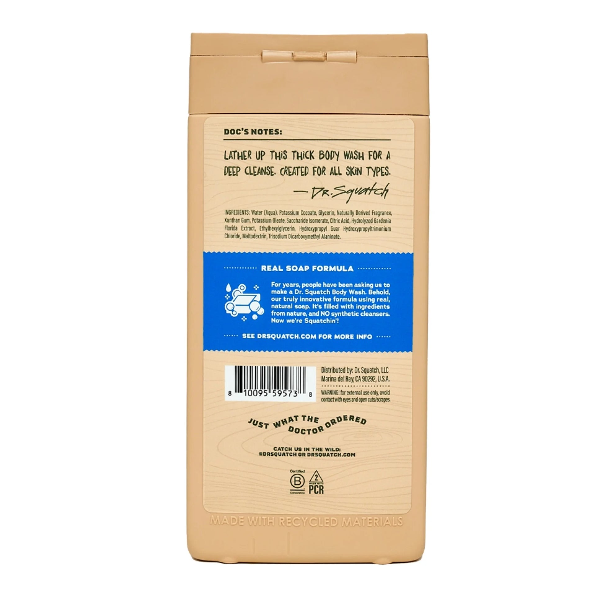 Fresh Falls Natural Body Wash for Men, 14 Fl Oz