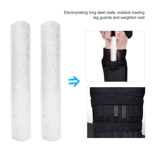 Weight Steel,2Pcs Plated Steel Plates for Adjusted Weight Vest and Leg Shin Guards, Steel Plate