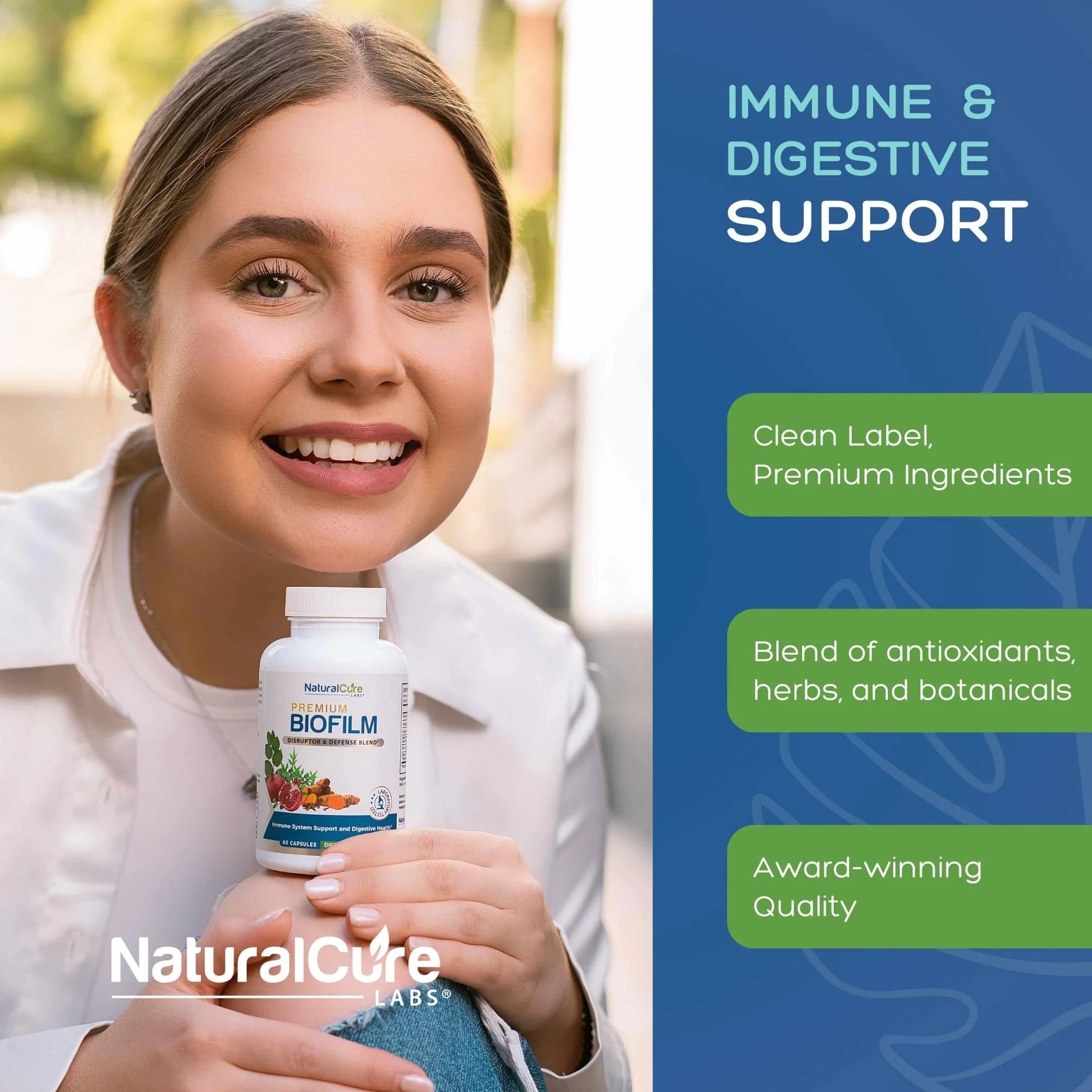 Biofilm Defense Complex - Tumeric & Pomegranate - 60 Ct by